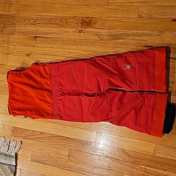 NWT Spyder Mini Expedition Bib Ski Pants Overalls Little Boys sz 4 Volcano color - Picture 6 of 10